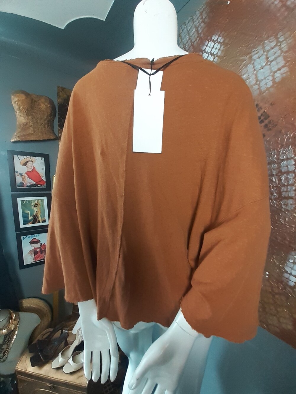 Zara Nwt Women's Lightweight Knit Top - Rust/Brown - Picture 2 of 12